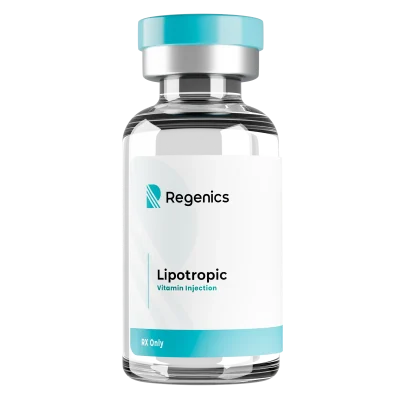 A vial of Regenics BioBoost injections for weight loss.