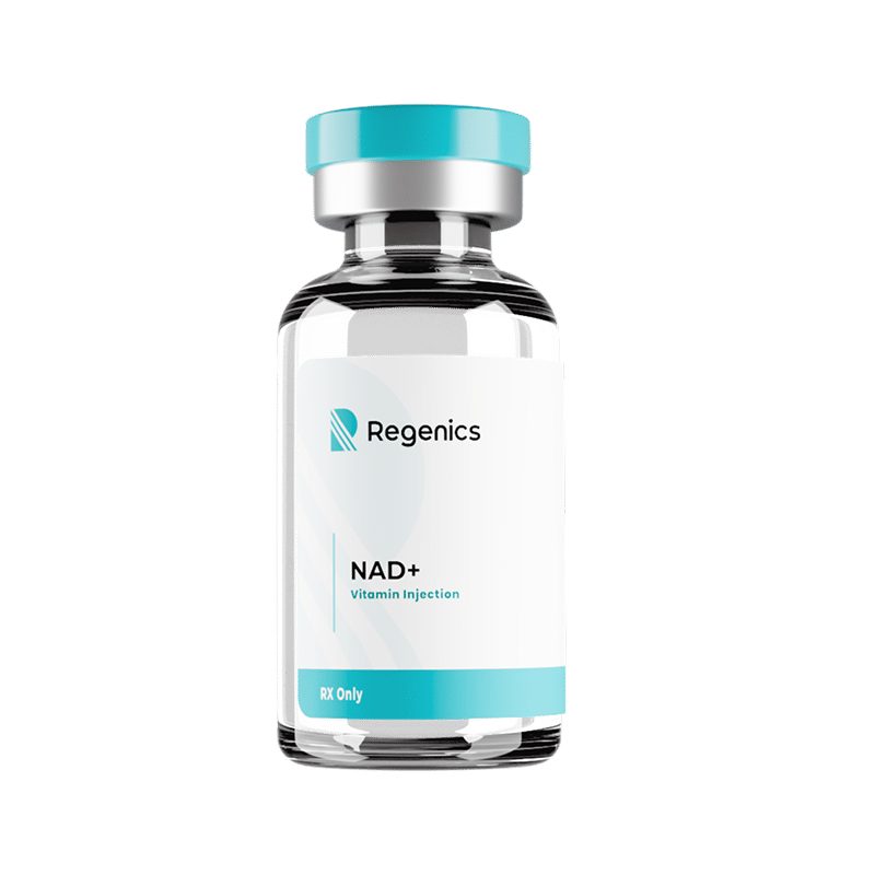 A 500mg bottle of NAD+ injections from Regenics.