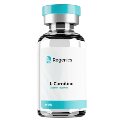 Regics Carnitine (L) capsules containing L-carnitine.