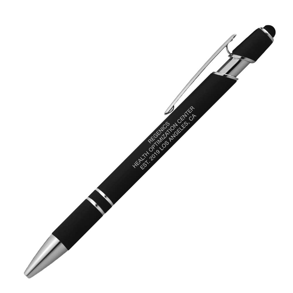 A black Stylus Pen on a white background.