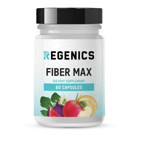 Regenics Fiber Max Supplement helps relieve constipation and supports blood sugar balance.
