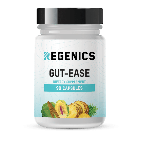 Gut-Ease capsules are specially formulated to support optimal digestion and improve gut health.