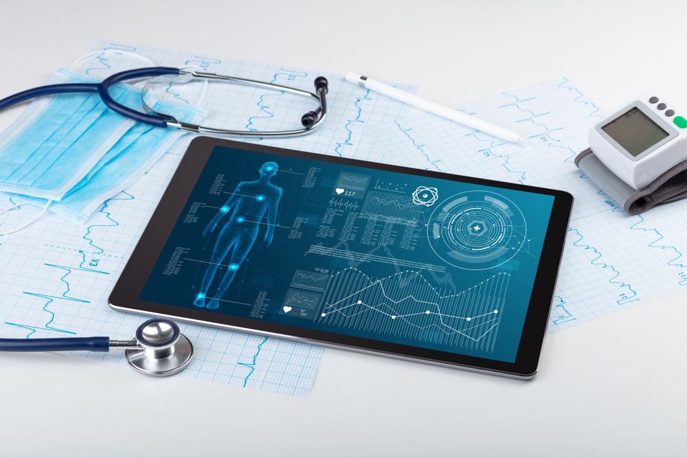 Medical full body screening software on tablet and healthcare devices